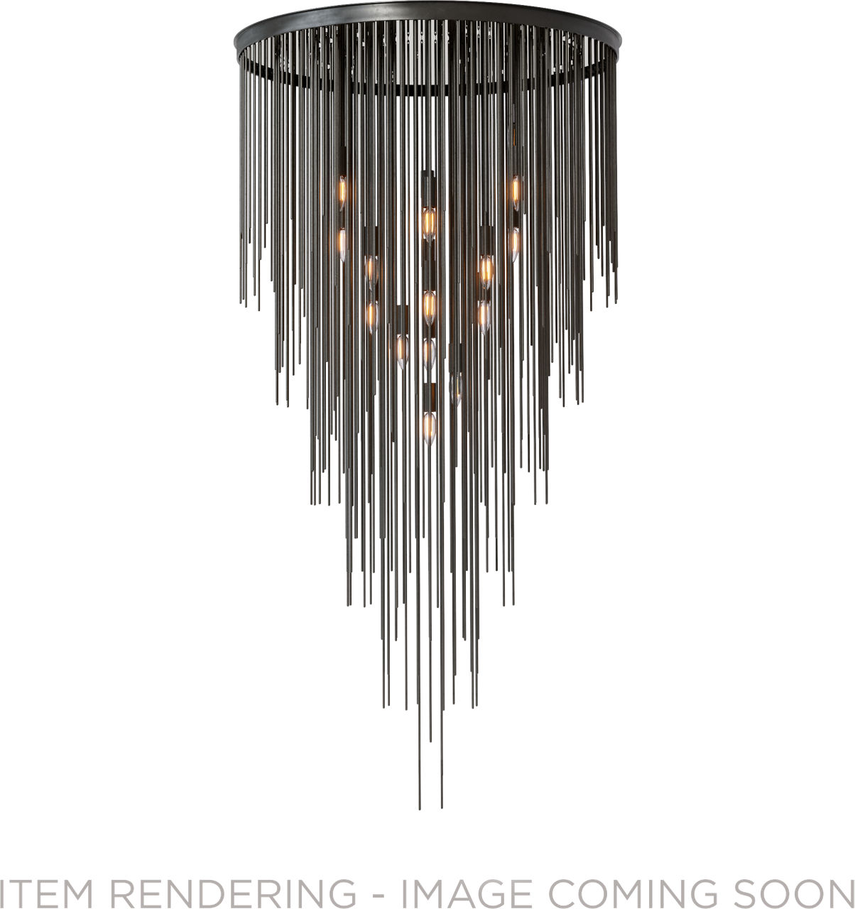 Strada 30" X 60" Cascading Flush Chandelier