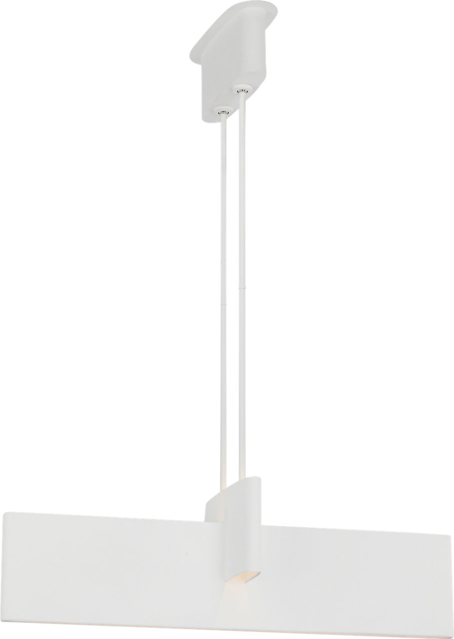 Lotura 36" Intersecting Linear Pendant in Museum White