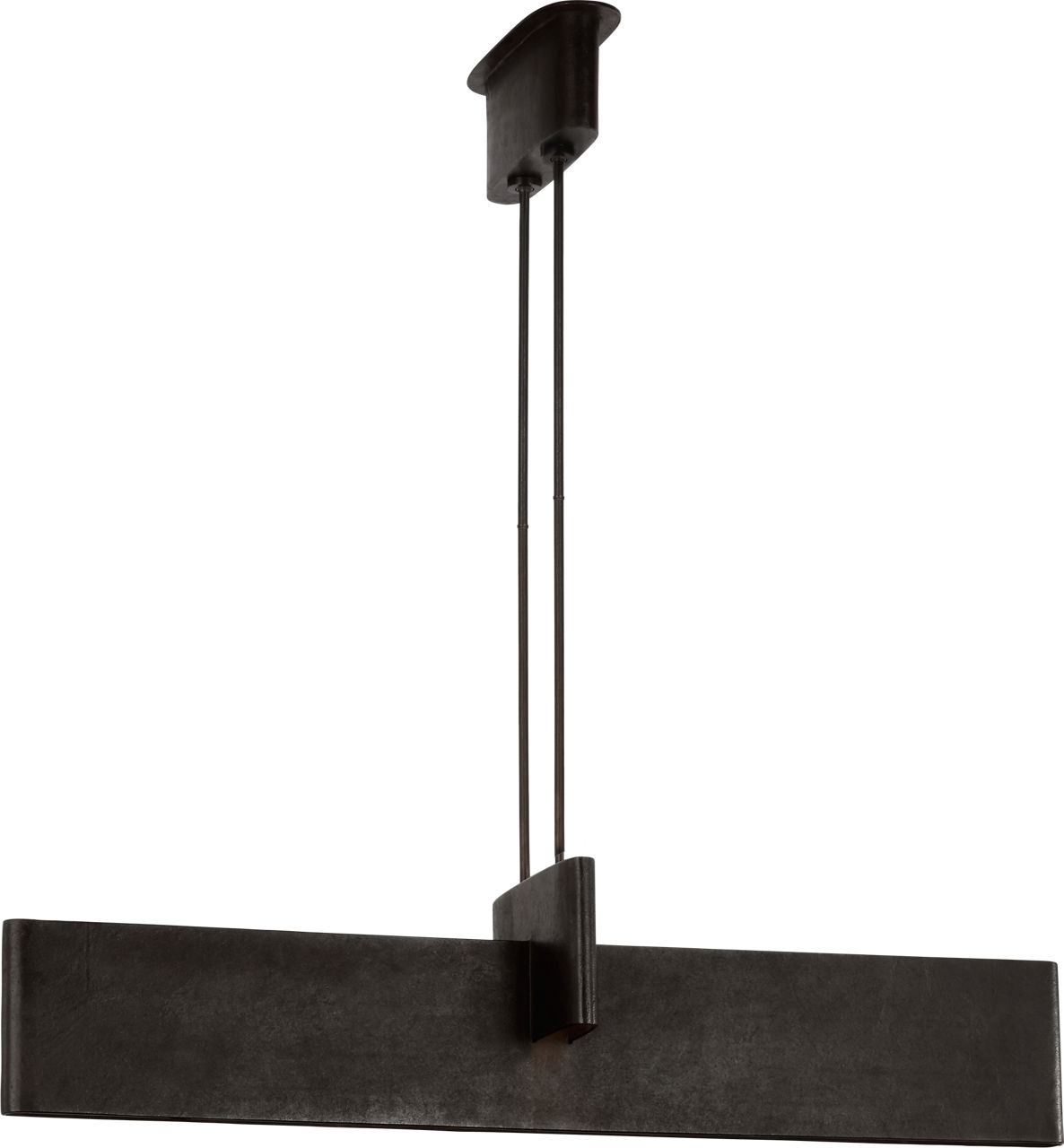 Lotura 48" Intersecting Linear Pendant in Museum Black