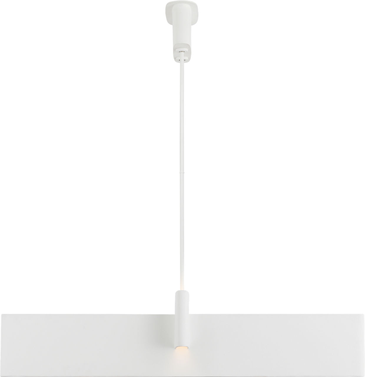 Lotura 48" Intersecting Linear Pendant in Museum White