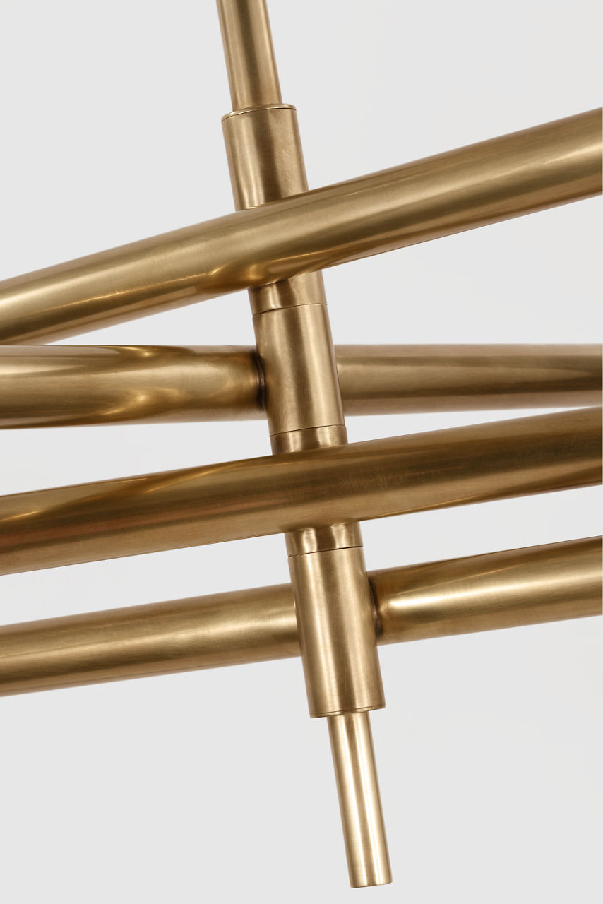 Rousseau Oversized Eight Light Articulating Chandelier - KW5595