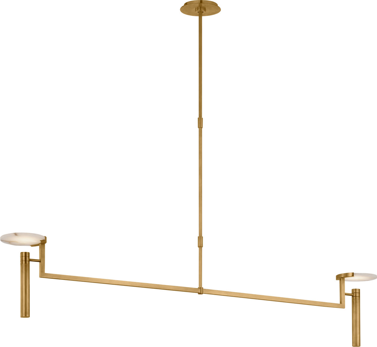 Melange Extra Large Floating Disc Linear Chandelier
