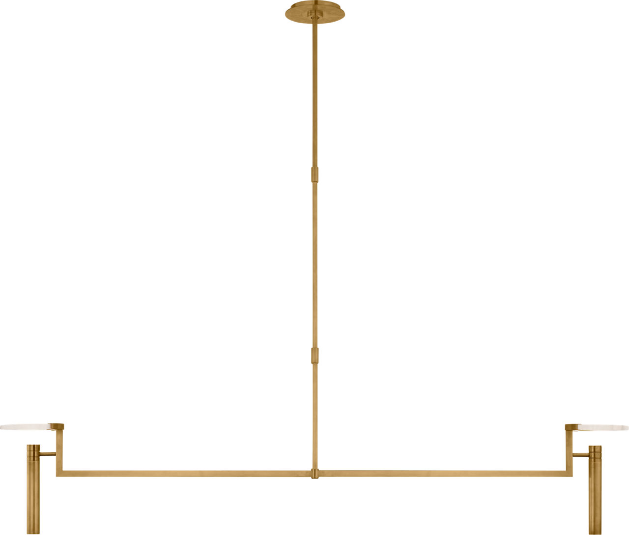 Melange Extra Large Floating Disc Linear Chandelier - KW5605