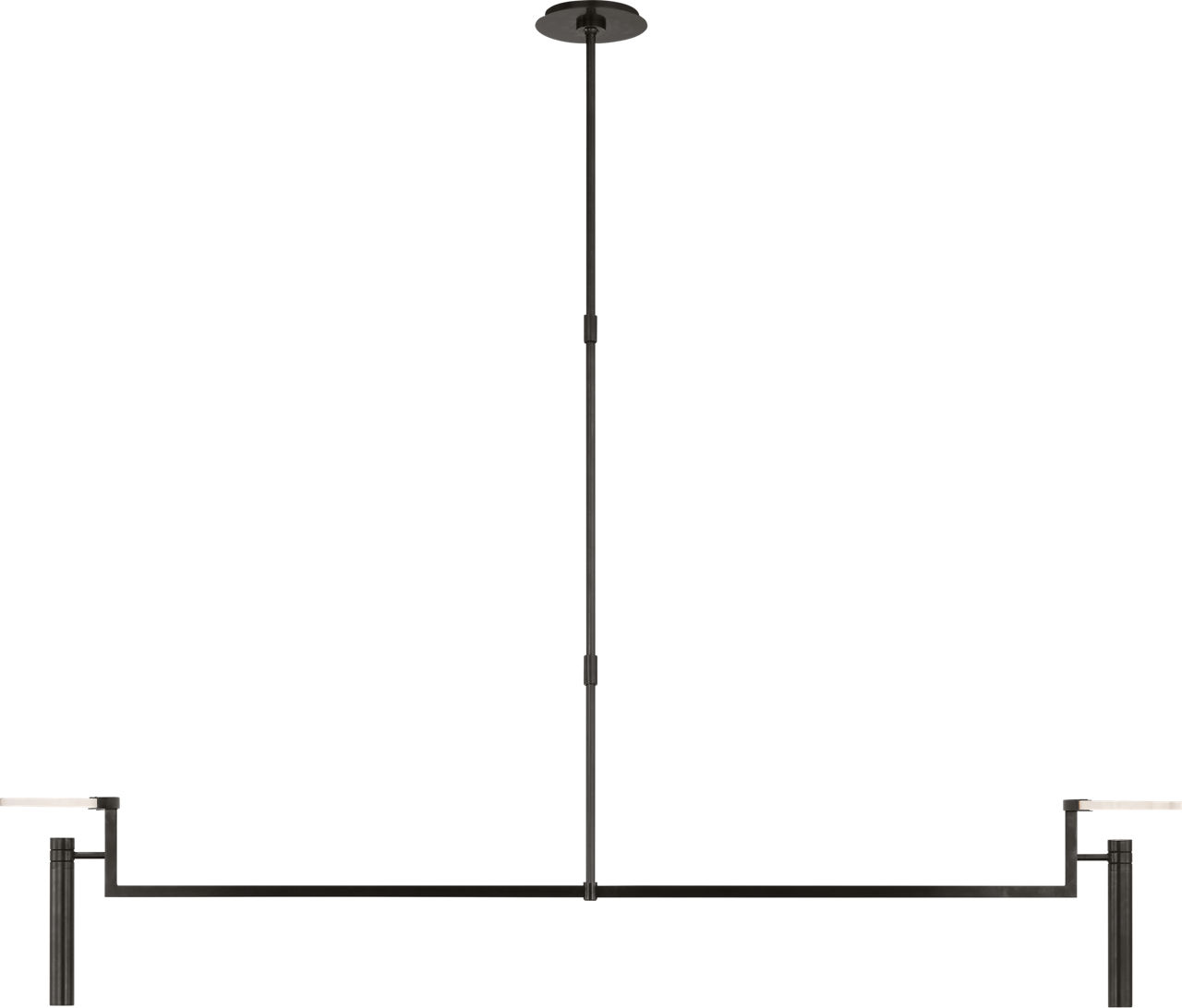 Melange Extra Large Floating Disc Linear Chandelier