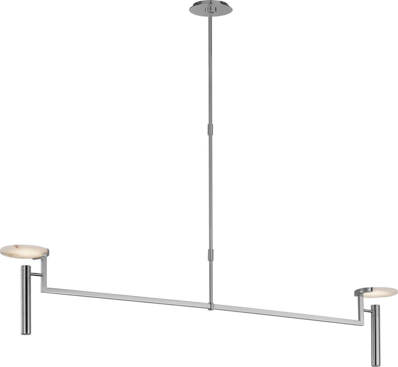 Melange Extra Large Floating Disc Linear Chandelier