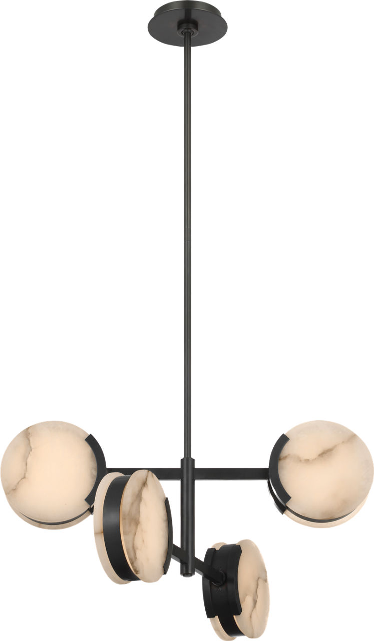 Melange 25" Multi-Positional Semi-Flush Chandelier