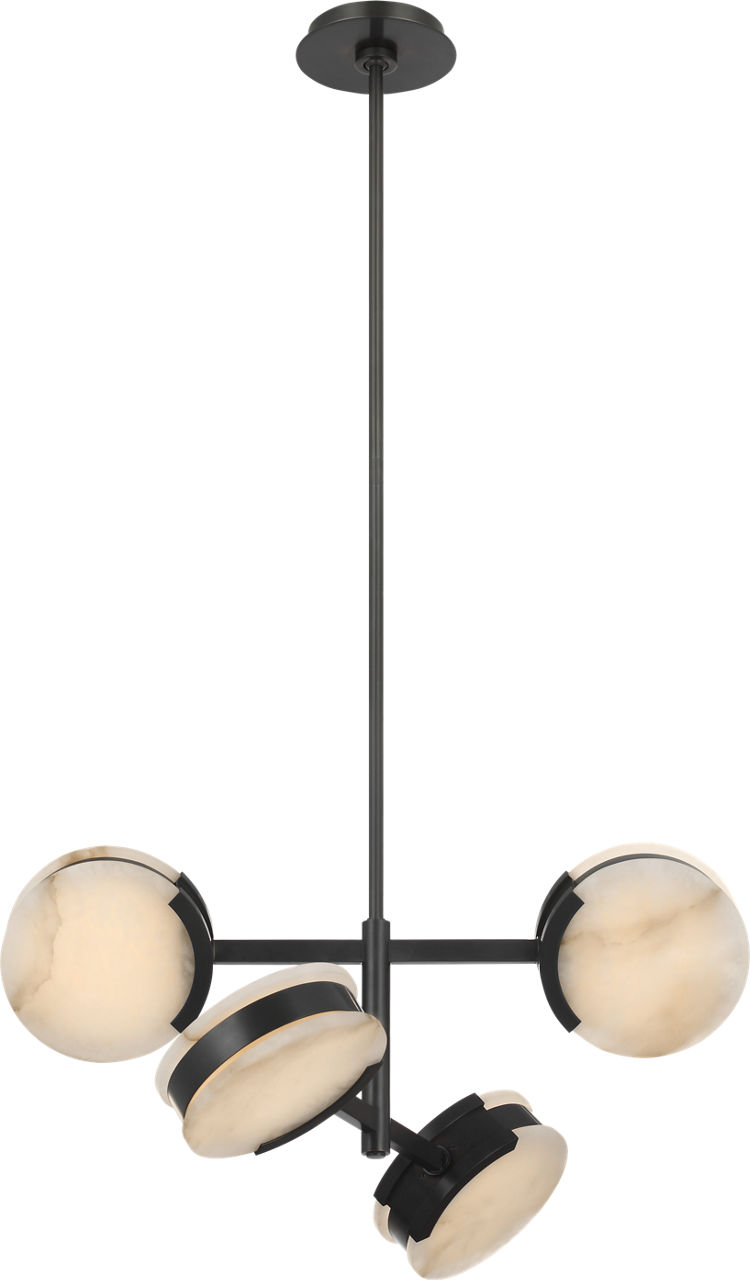 Melange 25" Multi-Positional Semi-Flush Chandelier