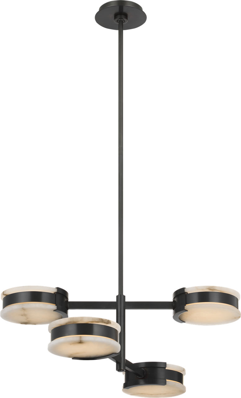 Melange 25" Multi-Positional Semi-Flush Chandelier