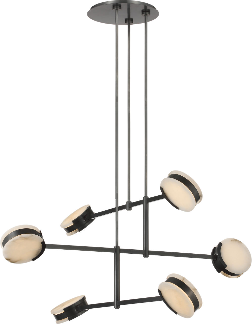 Melange 54" Multi-Positional Chandelier