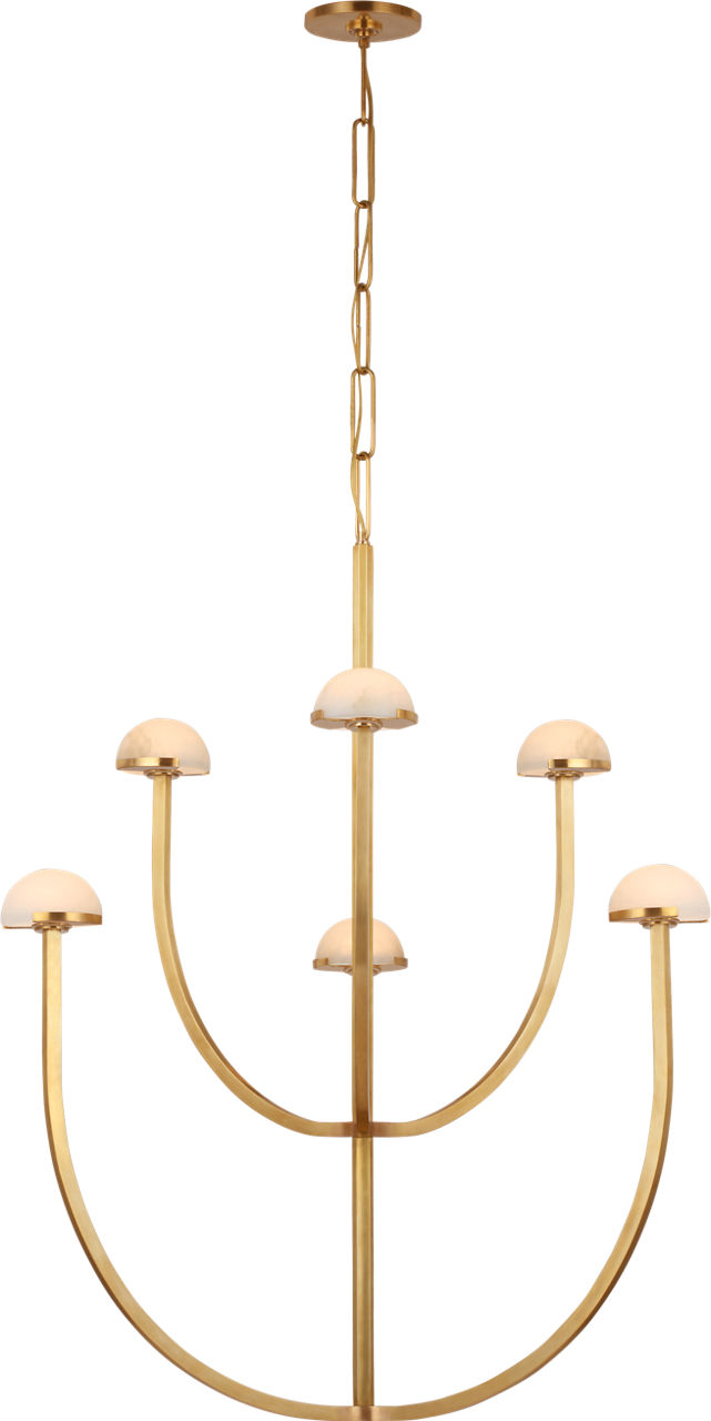 Pedra Large Staggered Arm Flush Mount