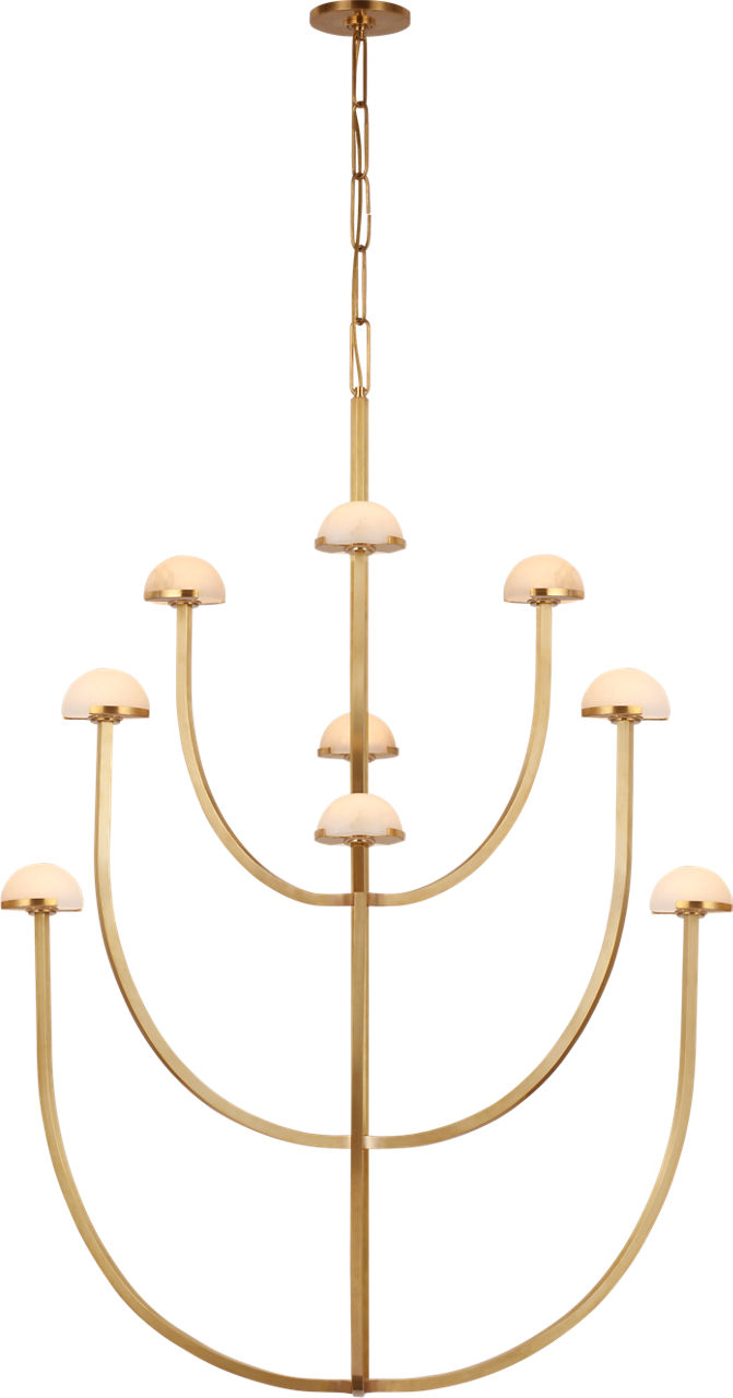 Pedra Large Staggered Arm Flush Mount