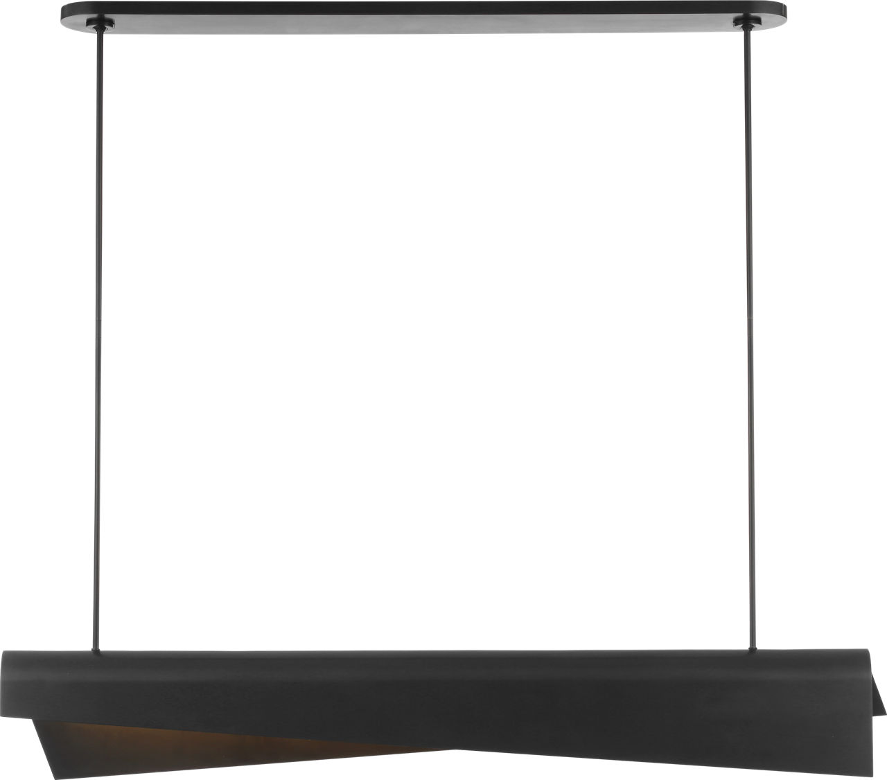 Piel 48" Linear Pendant in Bronze