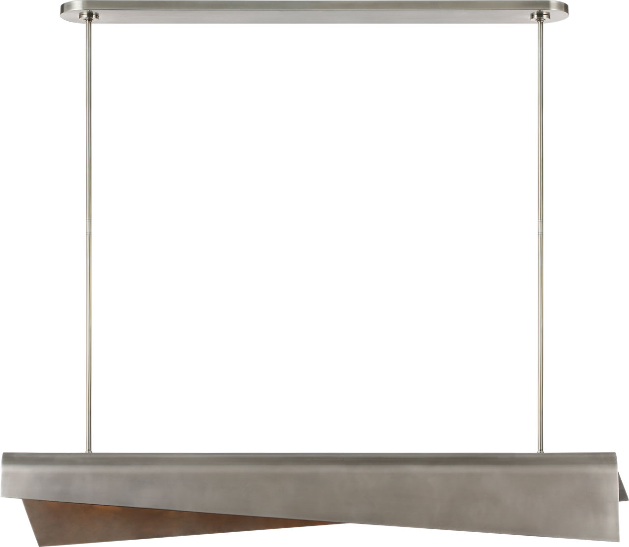 Piel 48" Linear Pendant in Pewter