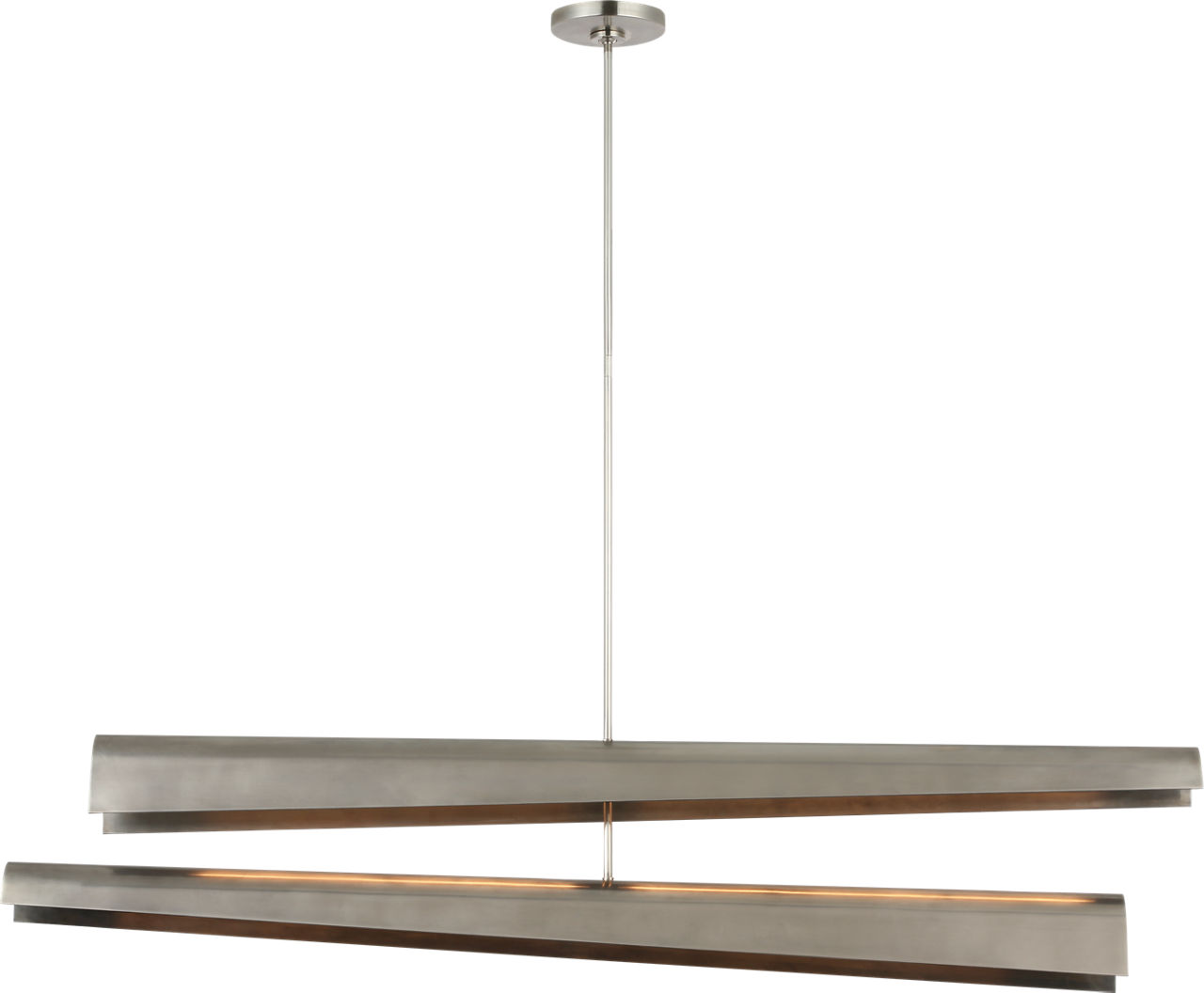 Piel 52" Multi-Positional Chandelier in Pewter