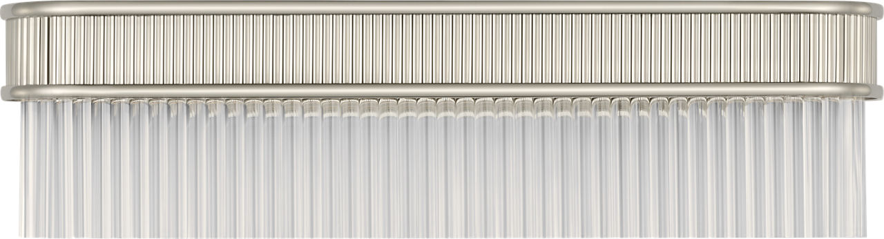 Menil 24" Linear Sconce in Polished Nickel with Crystal Rods