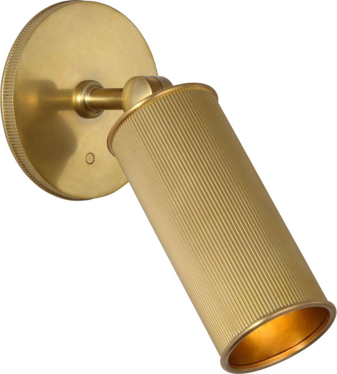 Tate 8" Pivoting Reading Light in Soft Brass