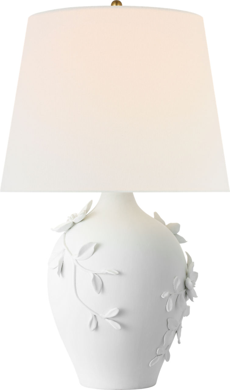 Elowen 28" Table Lamp in Plaster White with Linen Shade