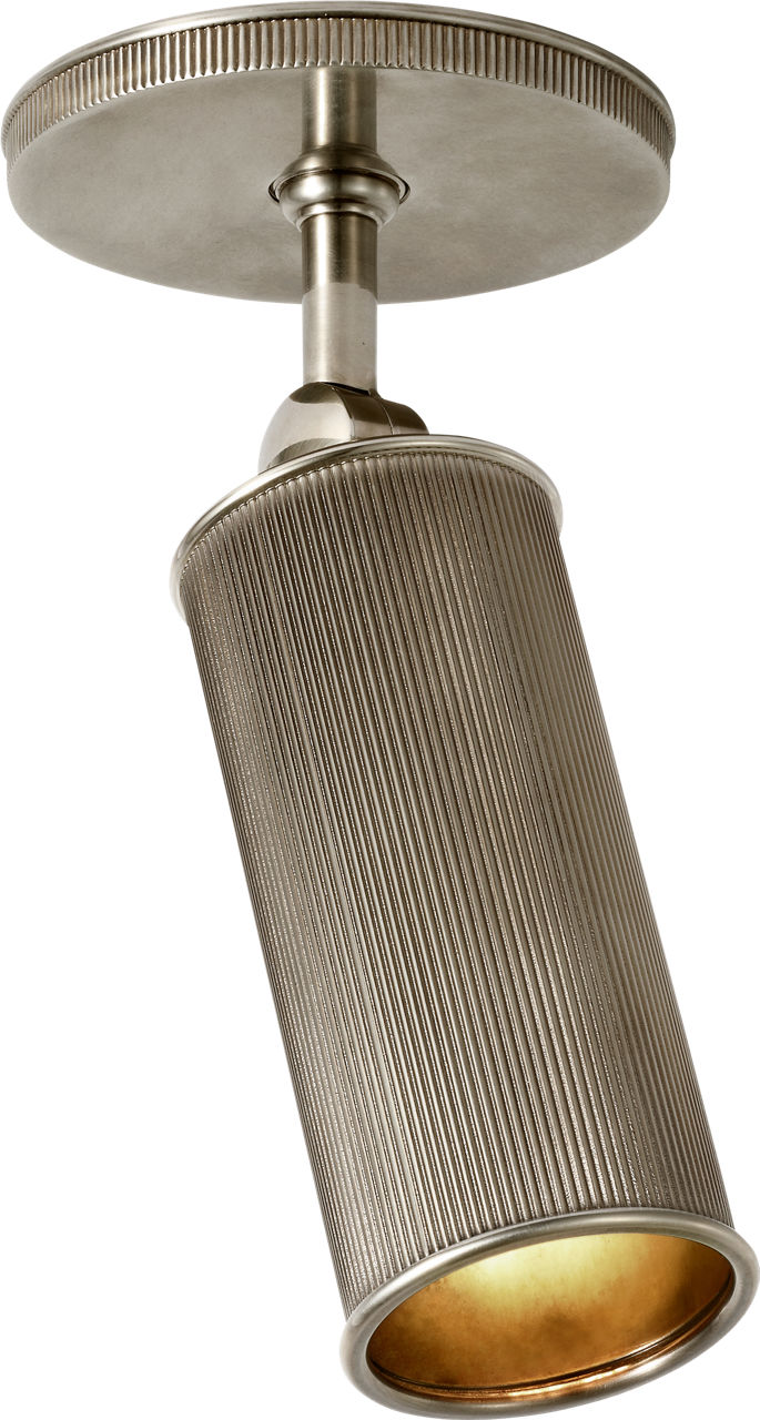 Tate 3" Pivoting Flush Mount in Pewter