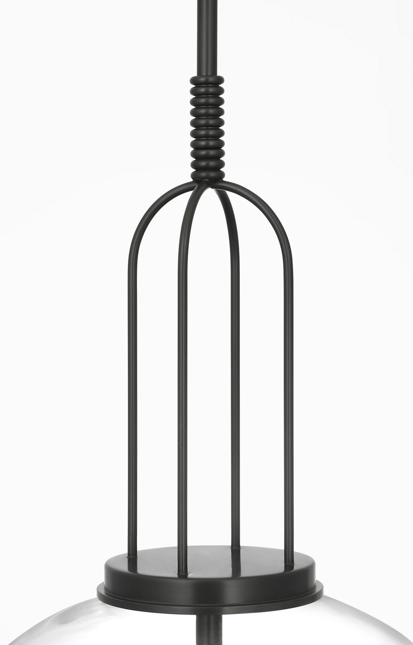 Meir 16" Pendant in Bronze with Clear Glass - Image 3