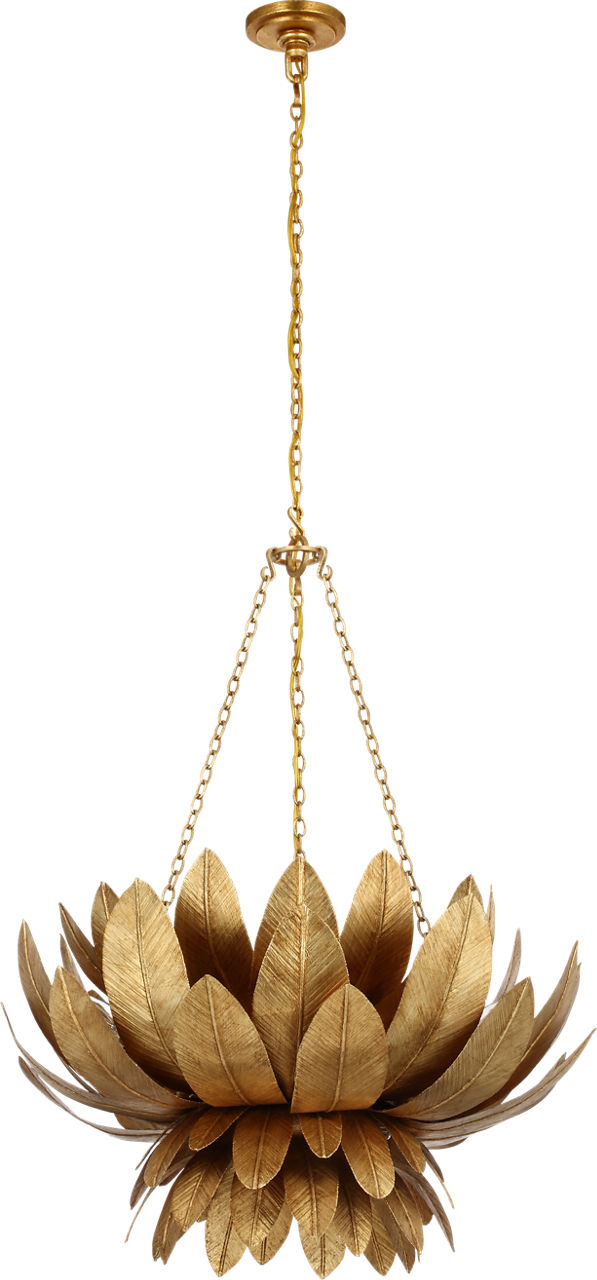Sinclair 26" Sculpted Chandelier in French Gild