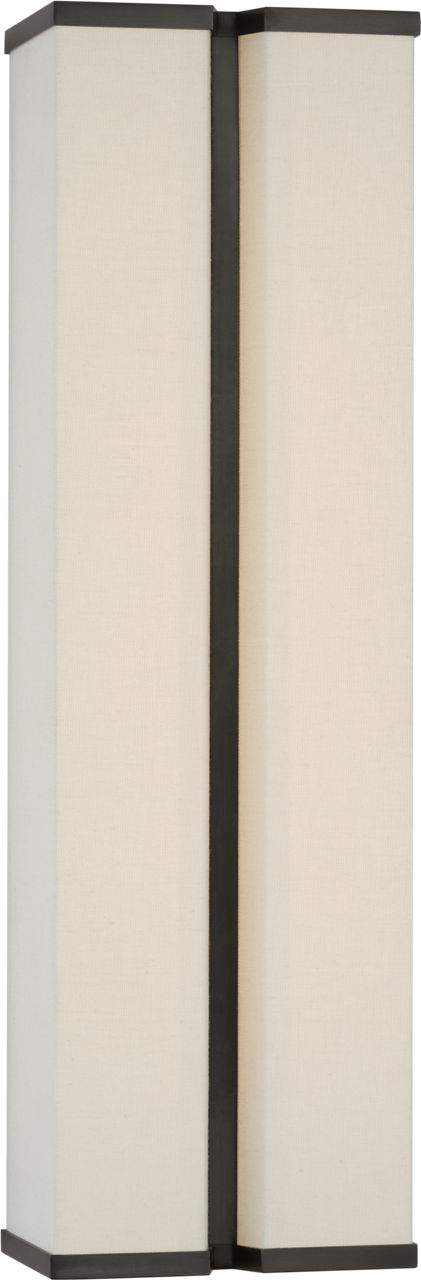 Vernet 18" Sconce in Bronze and Linen