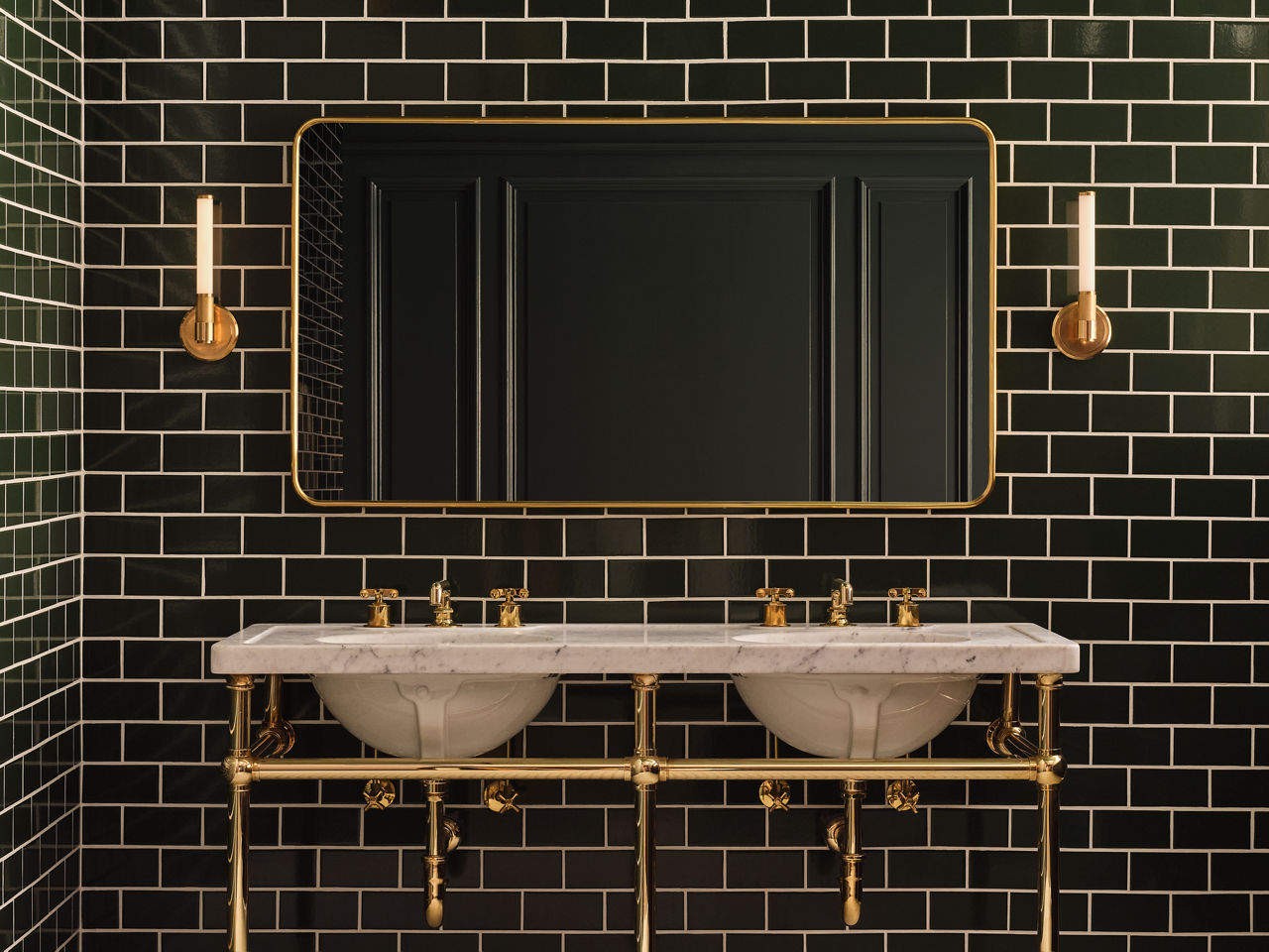 Barrett 13" Single Bath Light in Natural Brass with White Glass - Image 15