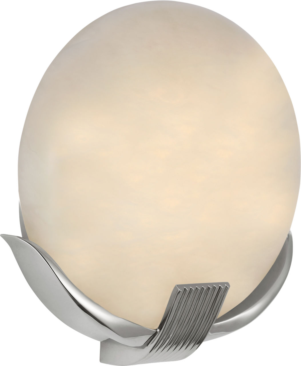 Belmore 10" Sconce in Polished Nickel with Alabaster