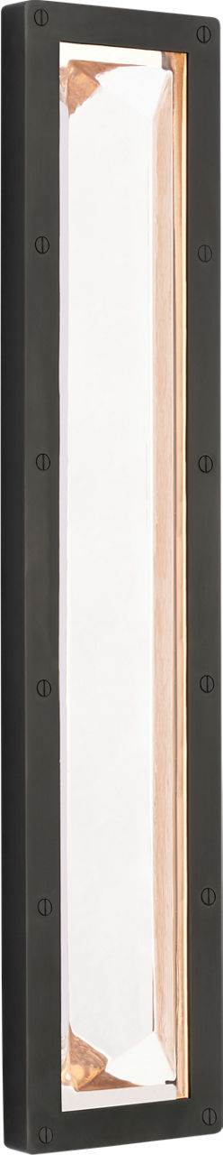 Rolland 27" Sconce in Bronze and Crystal