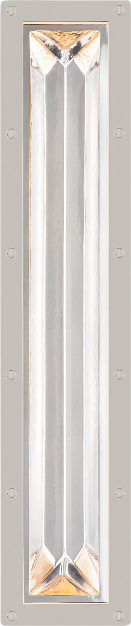 Rolland 27" Sconce in Polished Nickel and Crystal