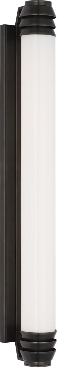 Chadwell 25" Sconce in Bronze with White Glass