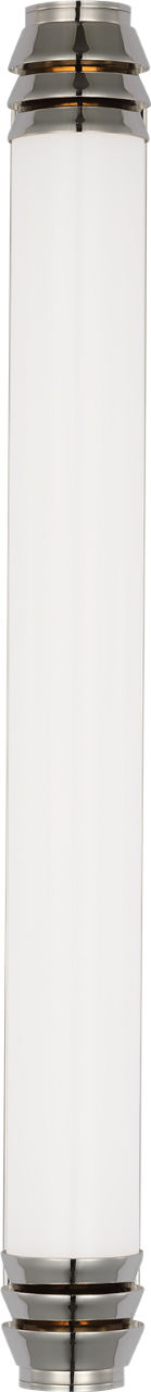 Chadwell 25" Sconce in Polished Nickel with White Glass