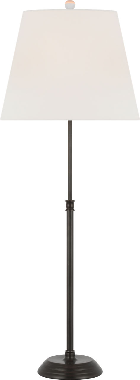 Wyatt 29" Buffet Lamp in Bronze with Linen Shade