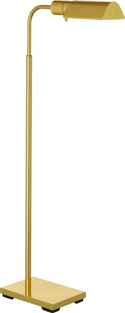 Studio Adjustable Floor Lamp in Polished Brass