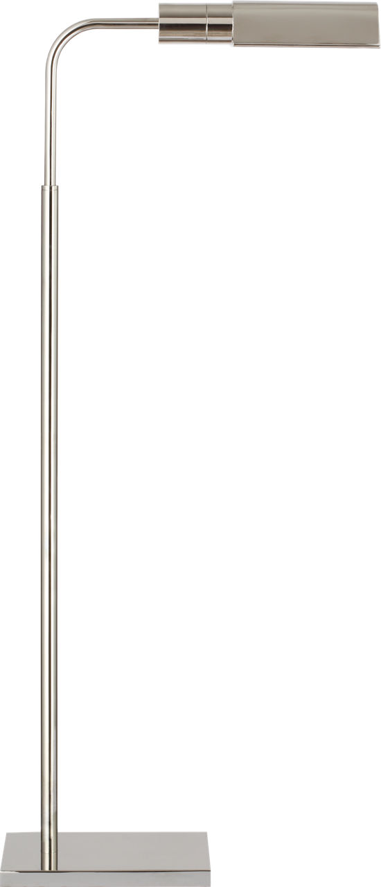 Studio Adjustable Cordless Pharmacy Floor Lamp in Polished Nickel