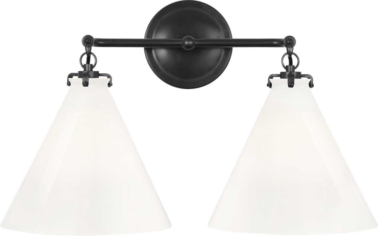 Katie Small Conical Double Sconce