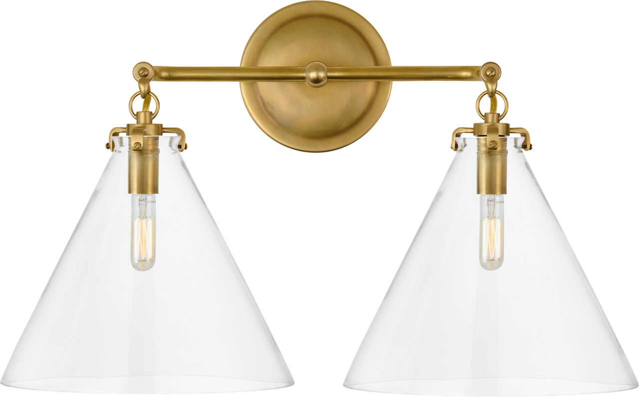 Katie Small Conical Double Sconce