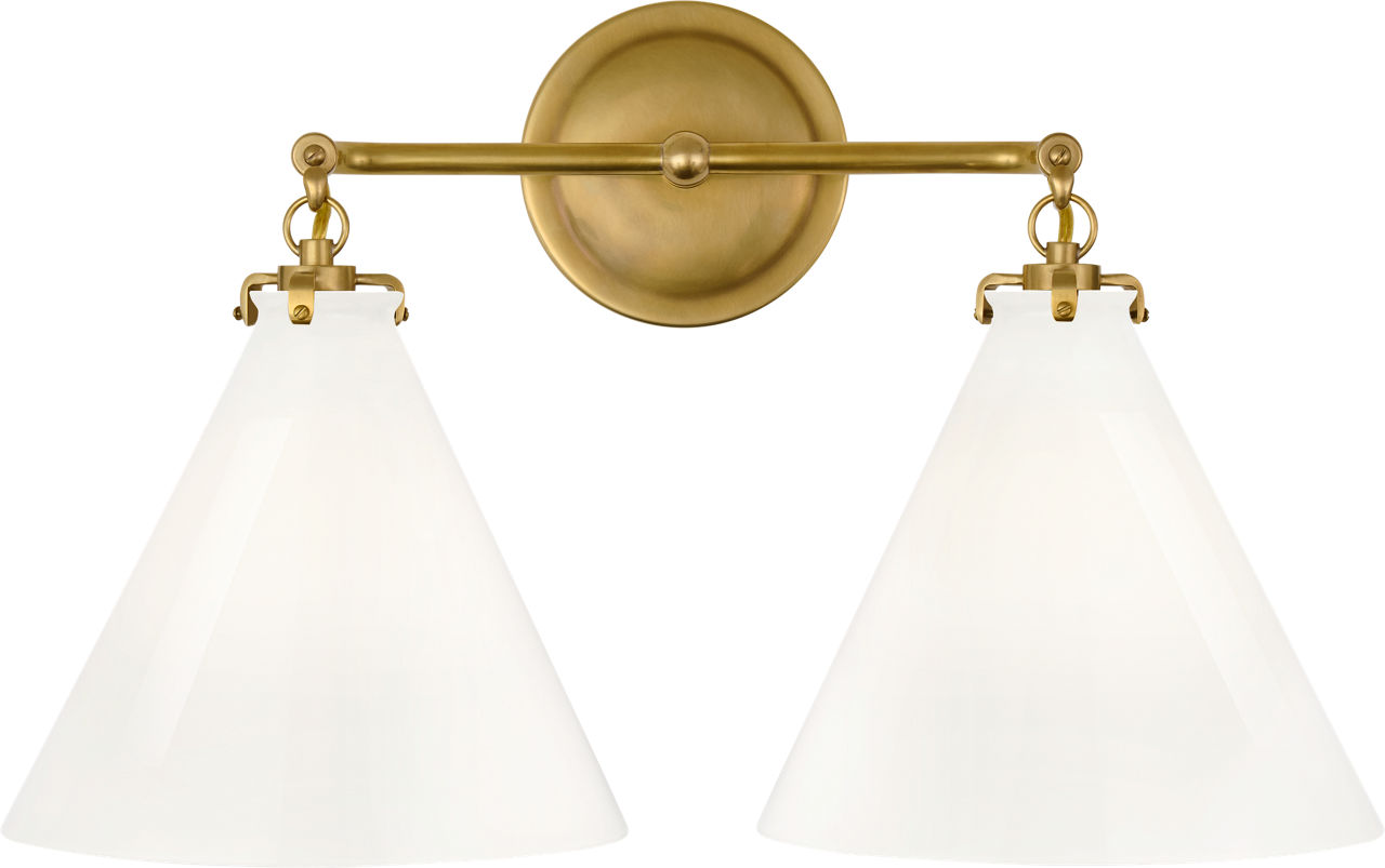 Katie Small Conical Double Sconce