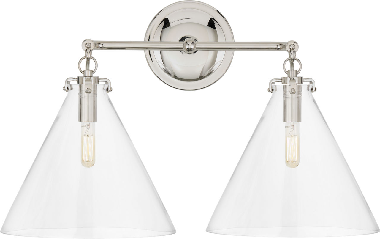 Katie Small Conical Double Sconce
