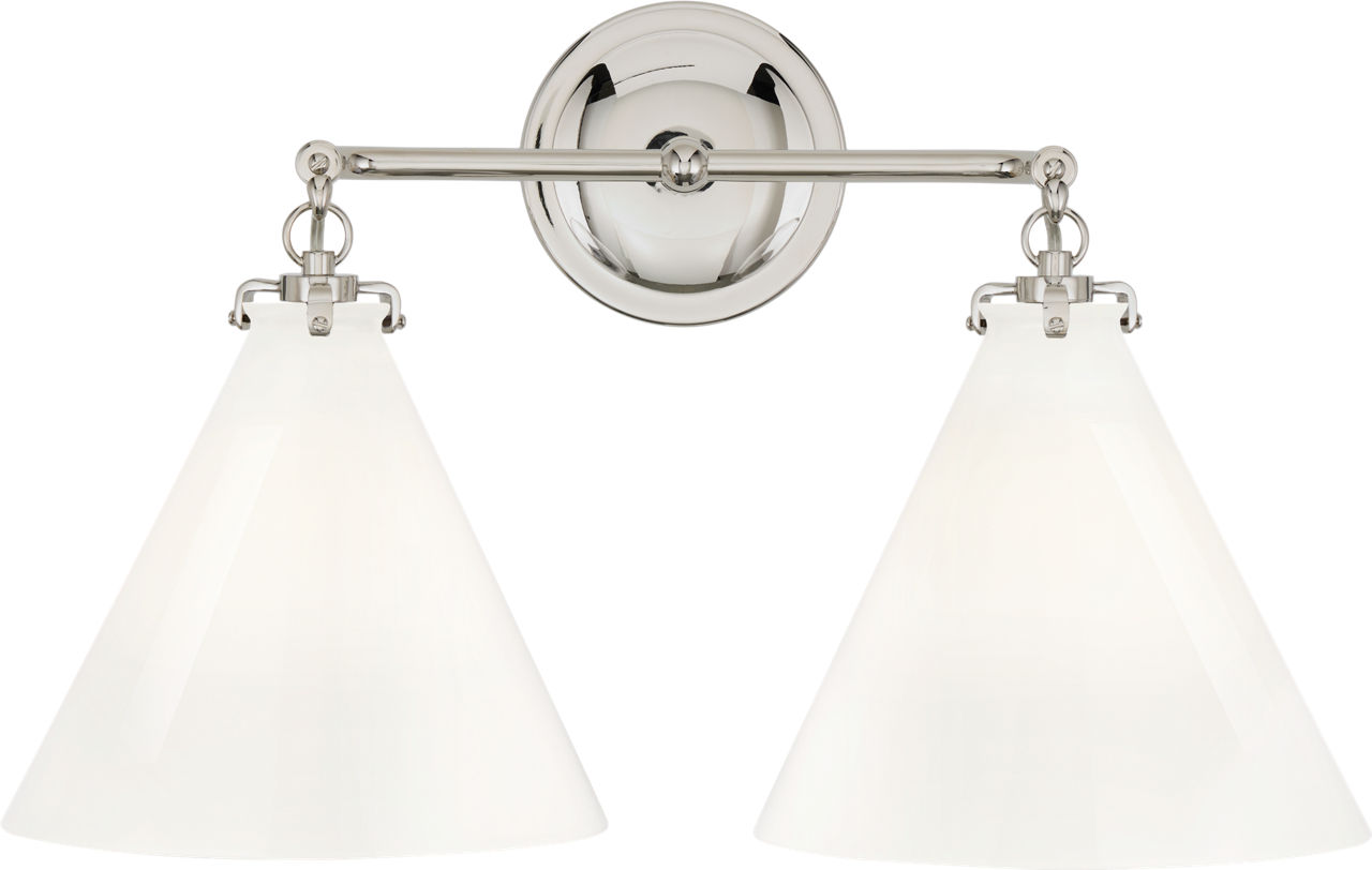 Katie Small Conical Double Sconce