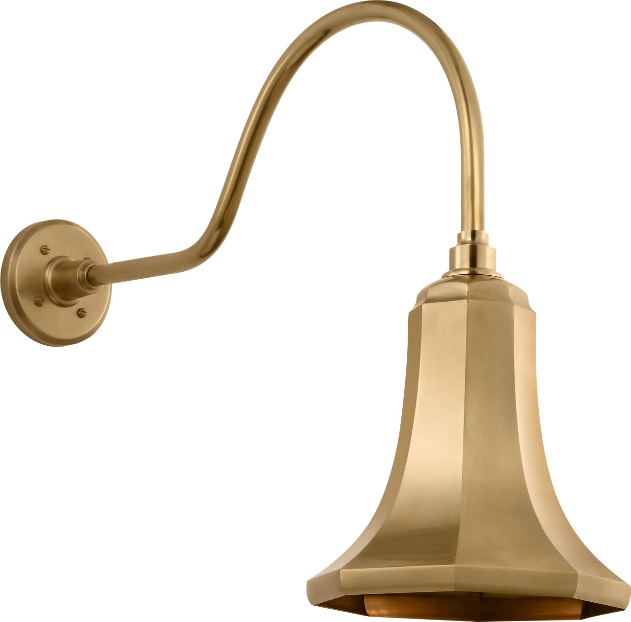 Academy 23" Flynn Barn Light in Hand-Rubbed Antique Brass with 9.25" Savannah Shade