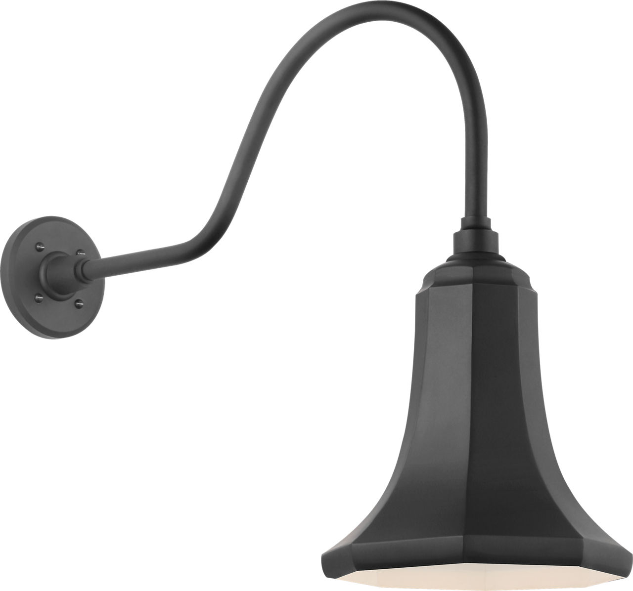 Academy 23" Flynn Barn Light in Matte Black with 9.25" Savannah Shade