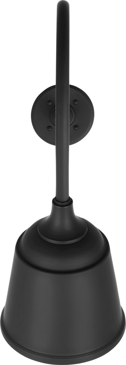 Academy 26" Angled Flynn Barn Light in Matte Black with 8" Rockhouse Shade