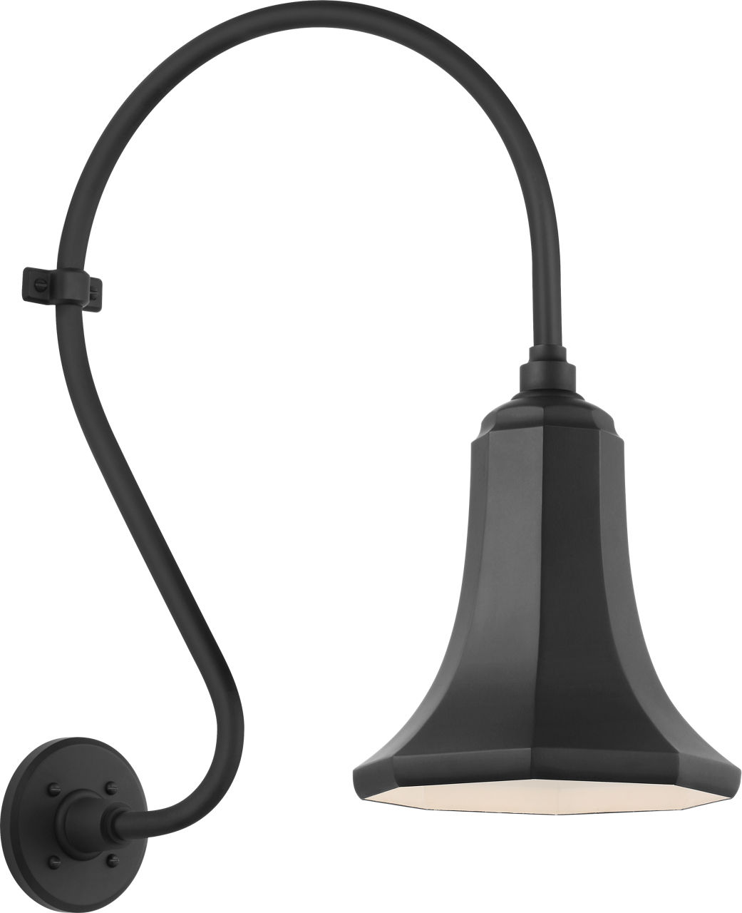 Academy 15" Larrabee Barn Light in Matte Black with 9.25" Savannah Shade
