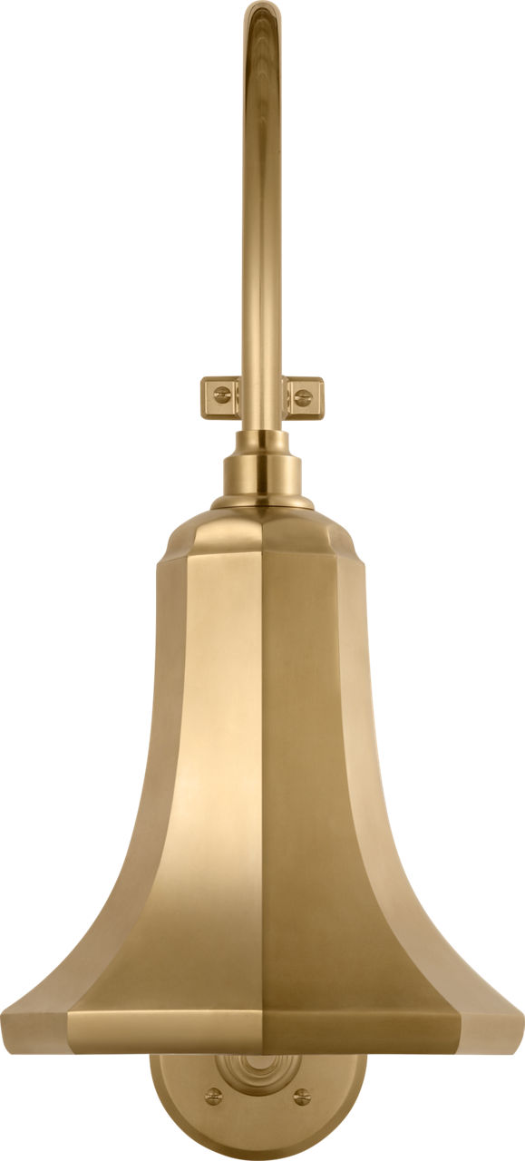 Academy 18" Larrabee Barn Light in Hand-Rubbed Antique Brass with 9.25" Savannah Shade