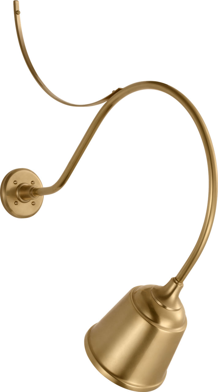 Academy 26.5" Anchored Larrabee Barn Light in Hand-Rubbed Antique Brass with 8" Rockhouse Shade