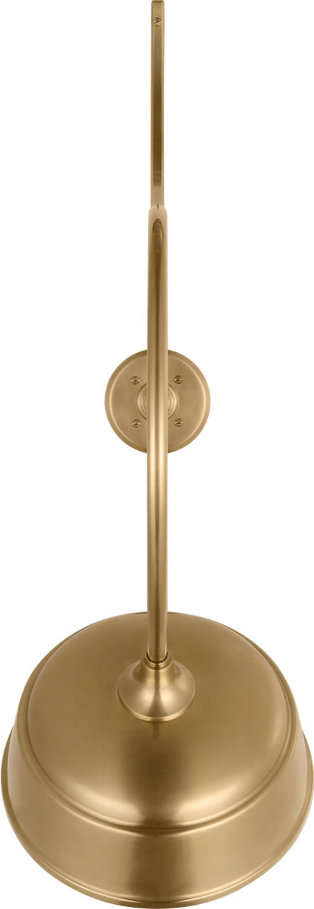 Academy 26.5" Anchored Larrabee Barn Light in Hand-Rubbed Antique Brass with 12.5" Rockhouse Shade