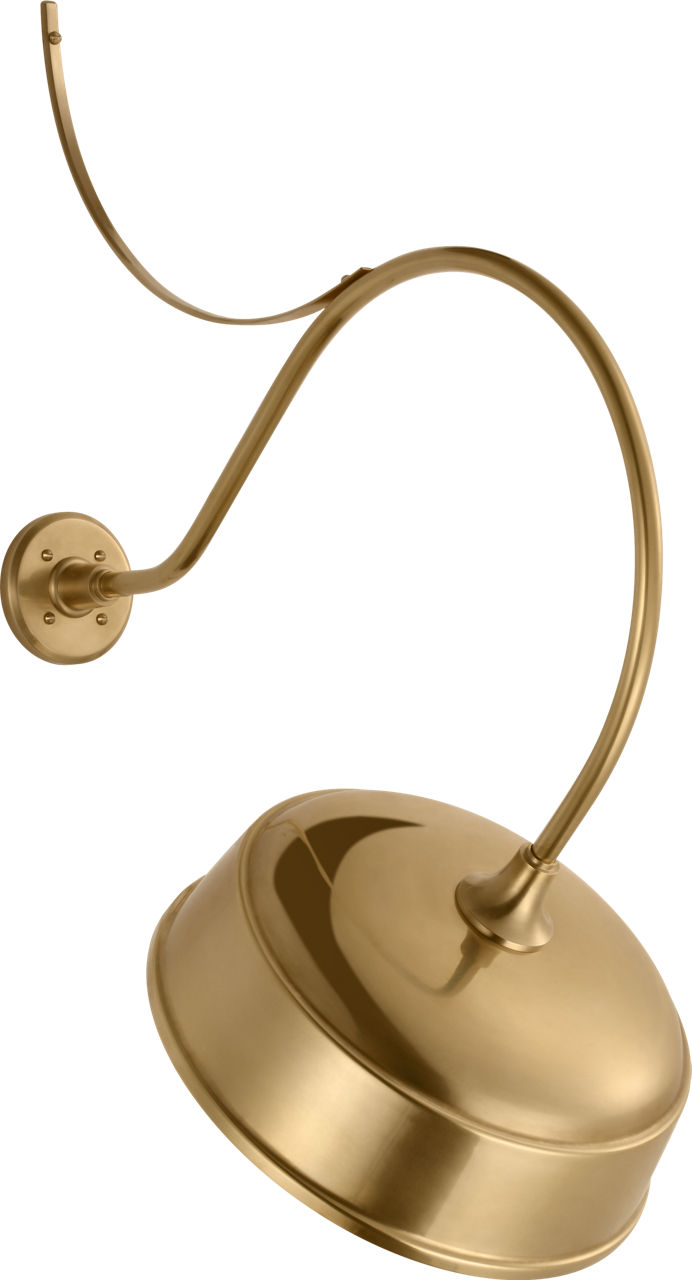 Academy 26.5" Anchored Larrabee Barn Light in Hand-Rubbed Antique Brass with 16" Rockhouse Shade