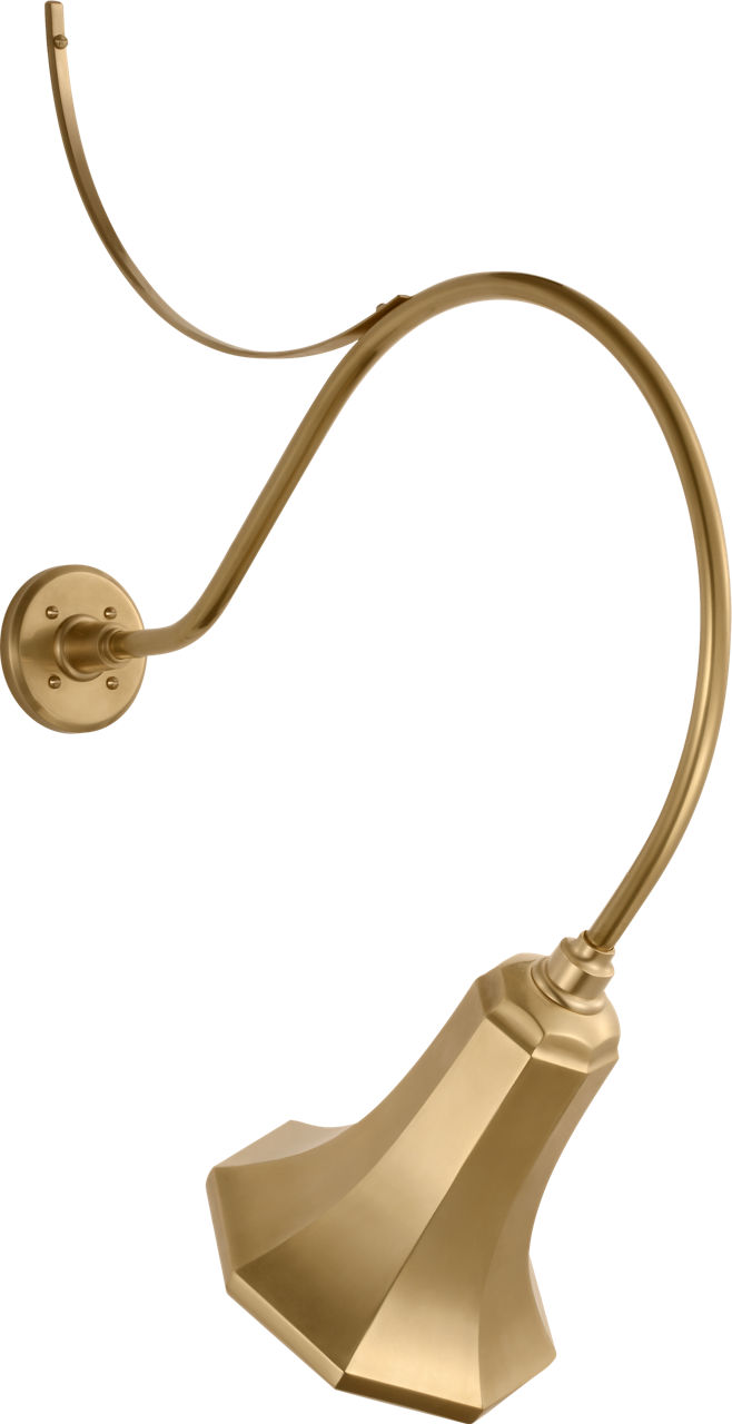 Academy 26.5" Anchored Larrabee Barn Light in Hand-Rubbed Antique Brass with 9.25" Savannah Shade