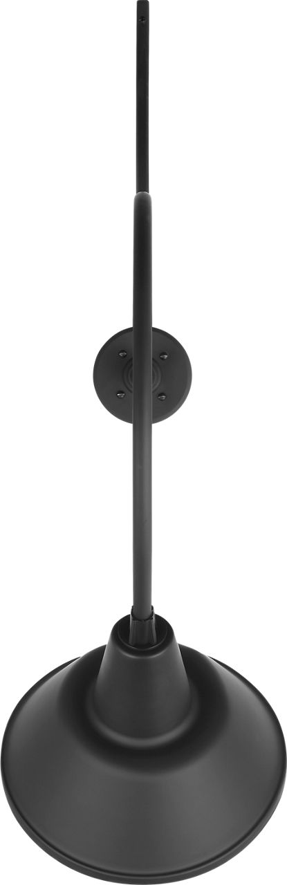 Academy 26.5" Anchored Larrabee Barn Light in Matte Black with 12.5" Bowers Shade