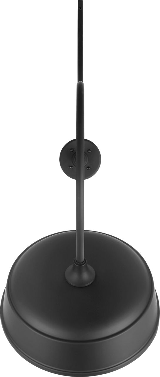 Academy 26.5" Anchored Larrabee Barn Light in Matte Black with 16" Rockhouse Shade